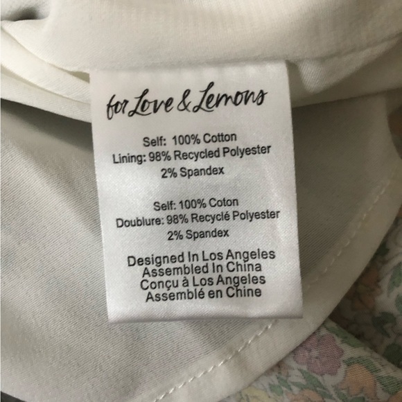 FOR LOVE AND LEMONS Raleigh Floral Midi Dress Size Small - Picture 14 of 15